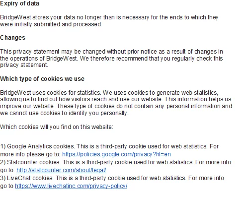 The privacy policy for the visitors of the website CompanyFormationSpain.com.
